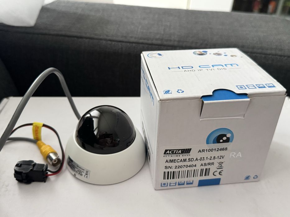 Kamera Kopułkowa mini CCTV ACTIA AIMECAM SD 12 V NOWA do transportu publicznego