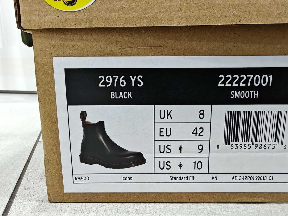 Sztyblety Dr. Martens 2976 YS Black Martensy
