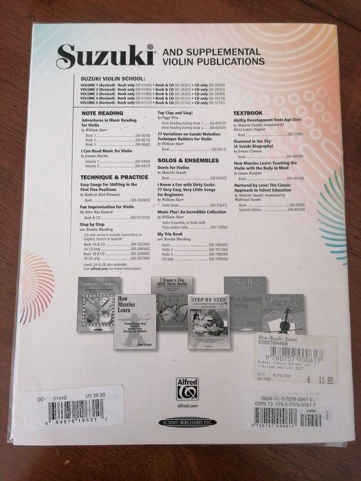 Suzuki Violin School Volume 1 + CD