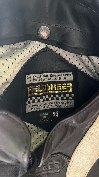 Conjunto de motociclista de cabedal