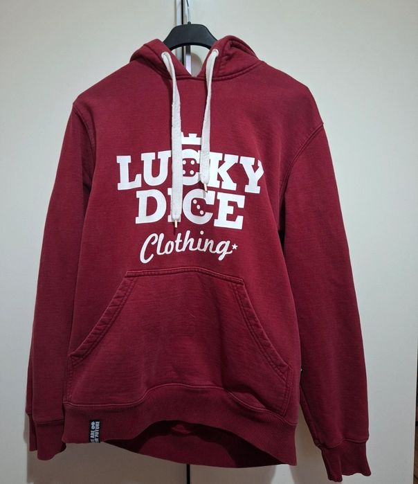 Bluza bordowa Lucky Dice rozmiar M