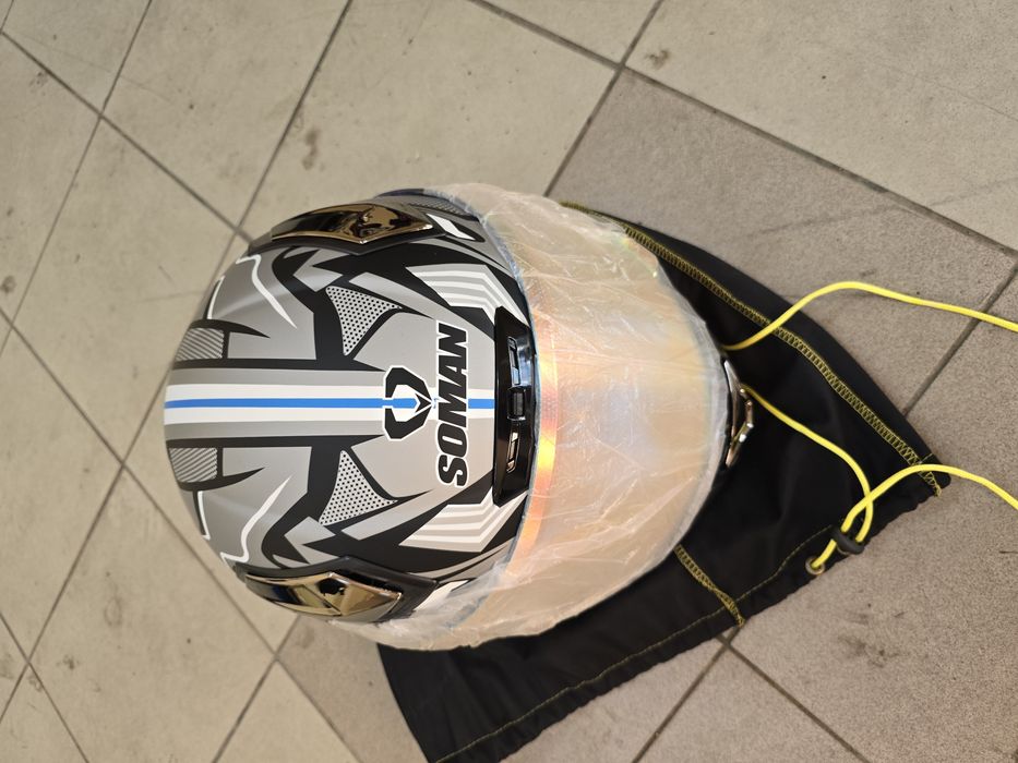 Kask motocyklowy soman xl