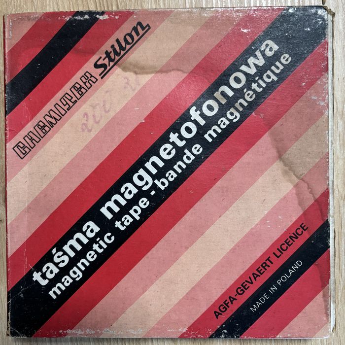 Taśma magnetofonowa szpulowa STILON PRL 18 cm W PUDEŁKU