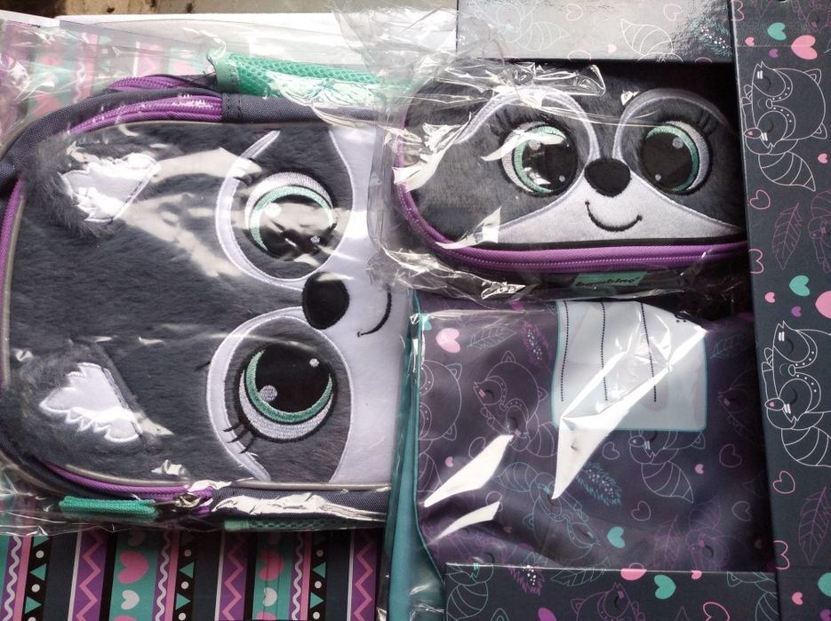 Zestaw przedszkolny bambino Piórnik Plecaczek Worek Teczka