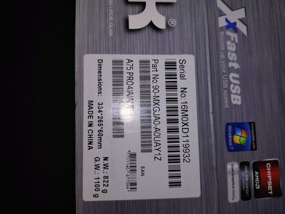 нова материнська плата ASRock A75 PRO4, FM1, Micro-atx