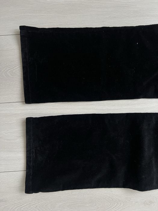 Джинсы высокая талия клеш 38 40 bootcut flared винтаж велюр с вышивкой