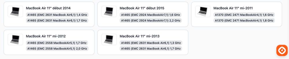 Bateria para MacBook Air 11" (meados de 2011 - início de 2015) A1465 / A1370 / A1495 / A1406