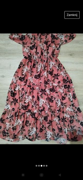 Sukienka w kwiaty MIDI Mohito 36/38