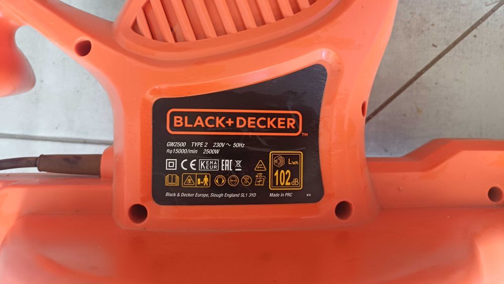 Dmuchawa do liści, odkurzacz do liści Black&Decker GW2500