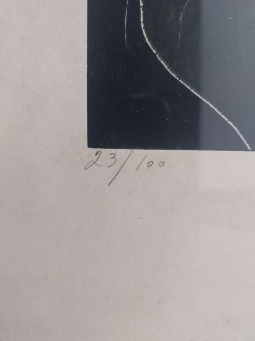 Serigrafia José Rodrigues assinada e numerada, 1980