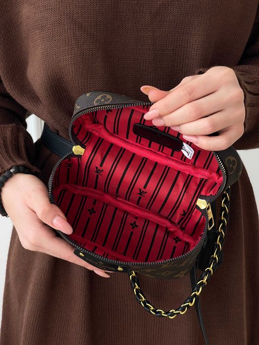 Сумка женская Louis Vuitton Lambskin коричневый через плечо Луи Виттон