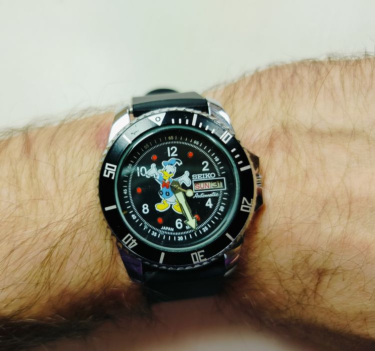 5 x zegarek Seiko Donald Duck Mickey Mouse Myszka Miki Kaczor automat
