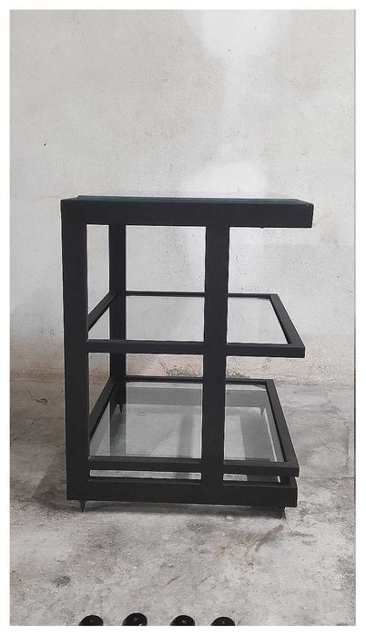 Movel Hi-Fi Target 3 prateleiras de vidro  49x40x55cm
