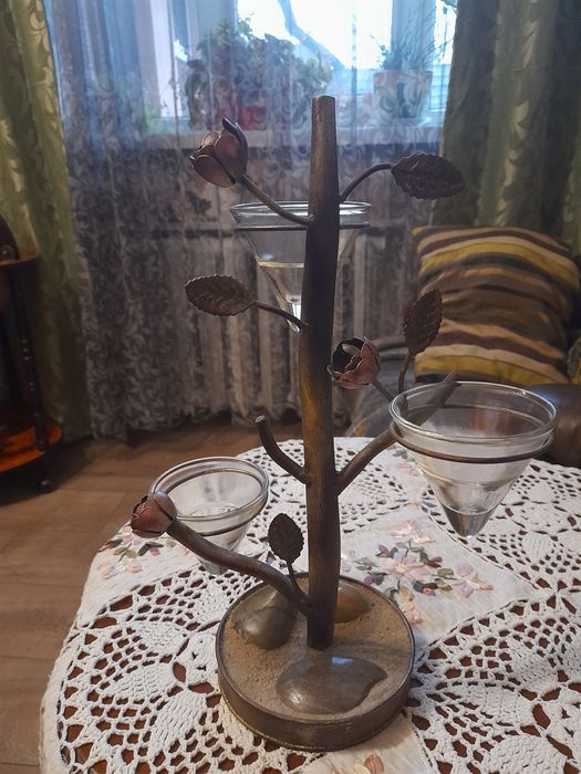 Подсвечник на три свечи(саше). Новый