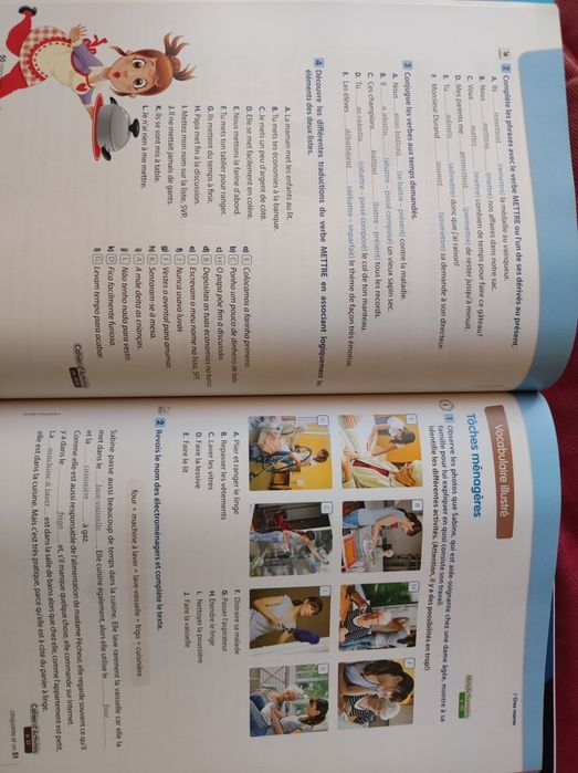 Manuais Francês Des Crêpes et des baguettes 8 e 9+ CD