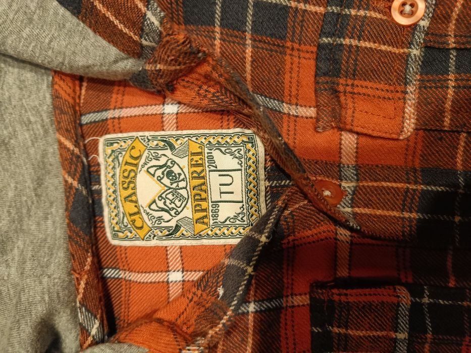 Casualowa koszula flanelowa 116 / 122 TU krata świąteczna