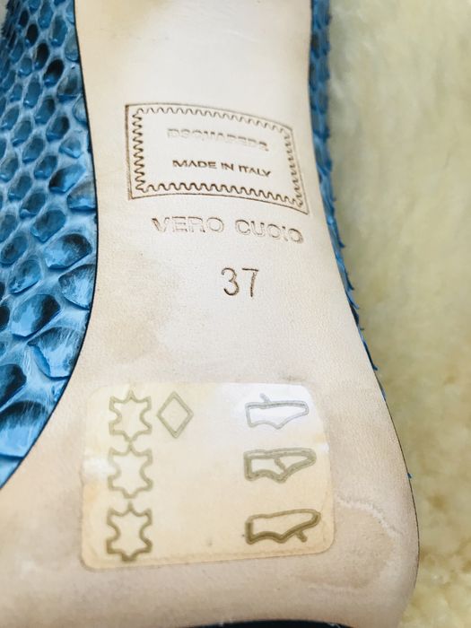 Туфли DSQUARED2 кожа питон