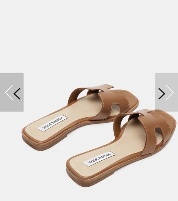 Женские кожанные шлепанцы Steve madden