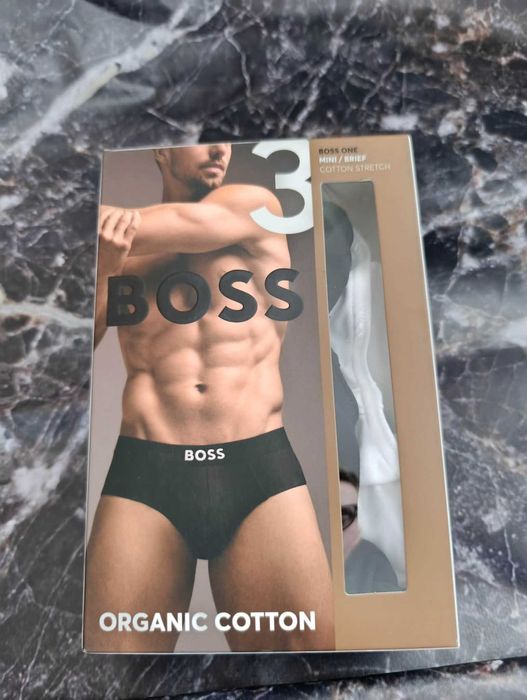 BOSS 3pak SLIPÓW MEN (organic cotton), roz. S
