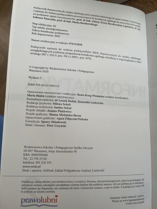 Informatyka 2 podręcznik