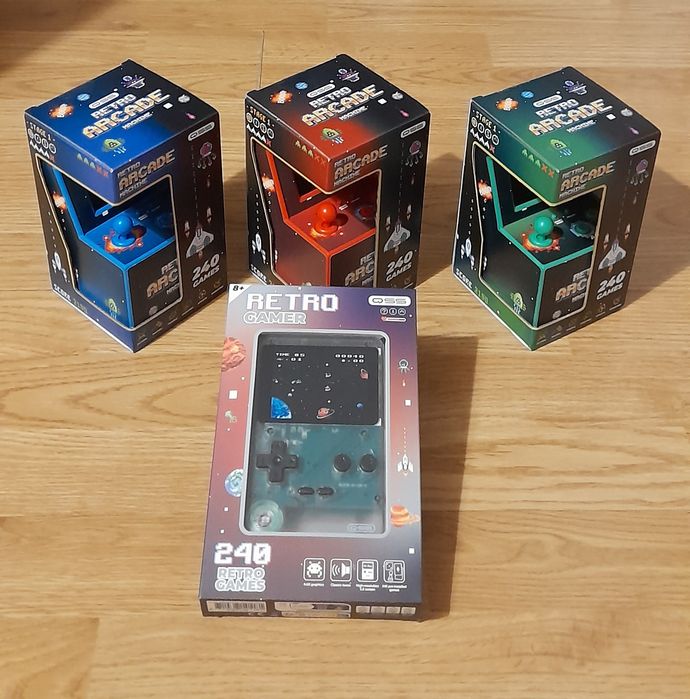 Consola Retro Gamer/Mini Arcade Retro - 240 Jogos (ARTIGO NOVO/SELADO)