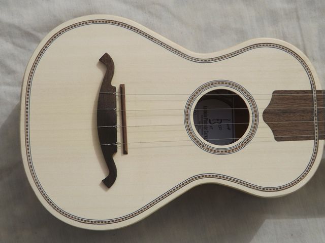 Cavaquinho boca redonda e estojo novos