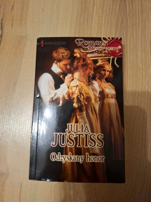 książka julia justiss odzyskany honor harlequin romans historyczny 355