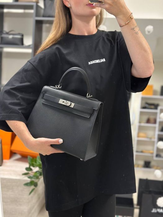 Сумка Hermes Kelly 28 шкіра Epsom повний комплект бутика сумка шкіряна премиум сегмент