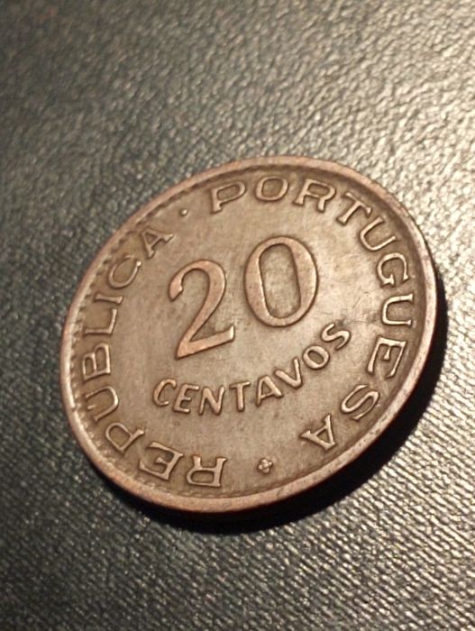 20 centavos - Angola 1949 - Bronze -	Soberba