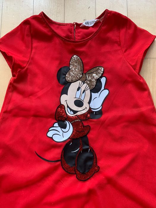 SUKIENKA dla dziewczynki MYSZKA MINNIE TIULOWA H&M 122 6-7 lat
