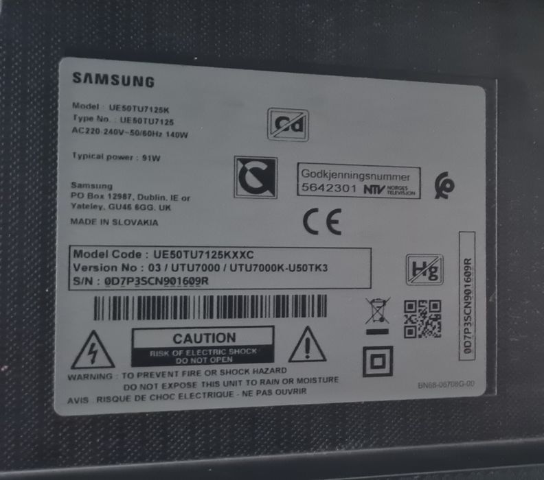 Tv Samsung de 50 polegadas de 2020487510667701135364