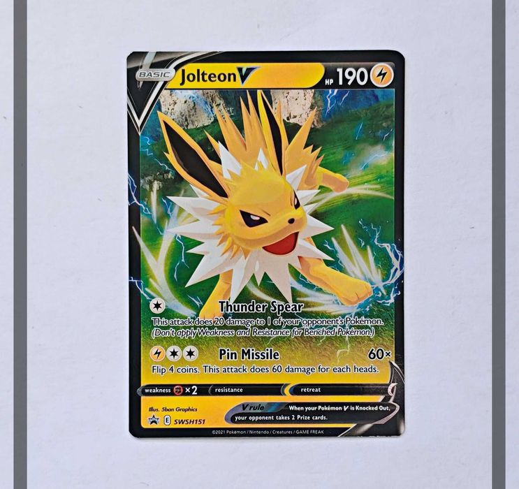 Jolteon V SWSH151 Promo Pokemon ENG-NM