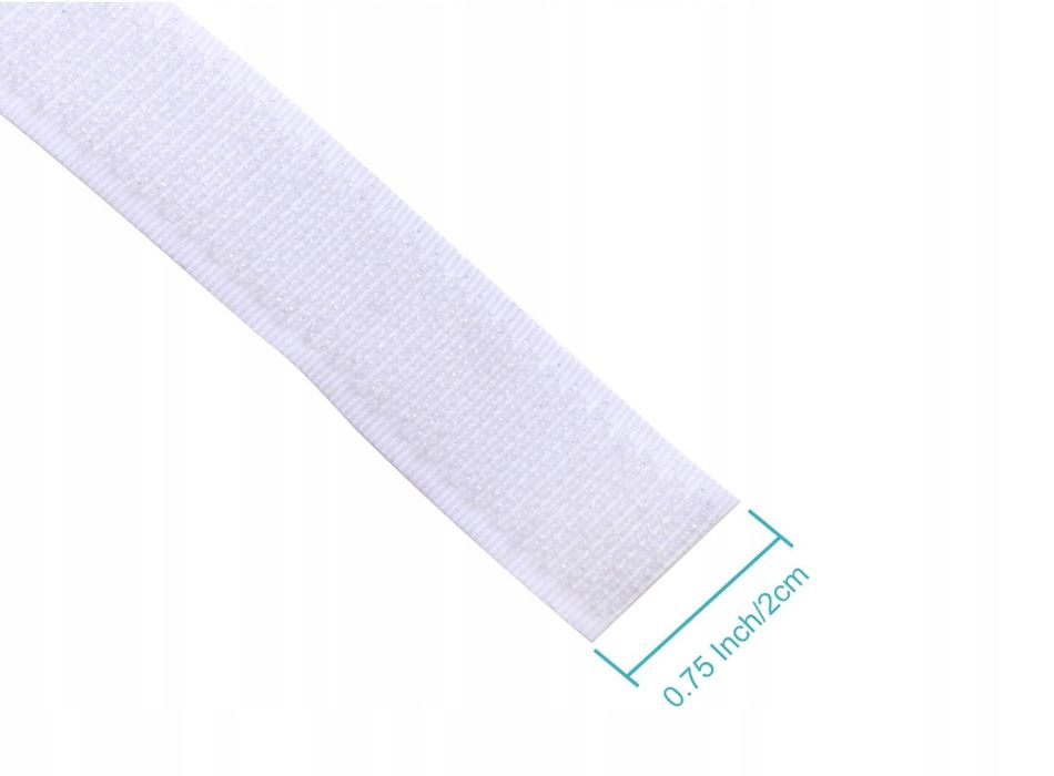 Hoomee Samoprzylepna Taśma Na Rzep Do Moskitiery, Biała, 10M