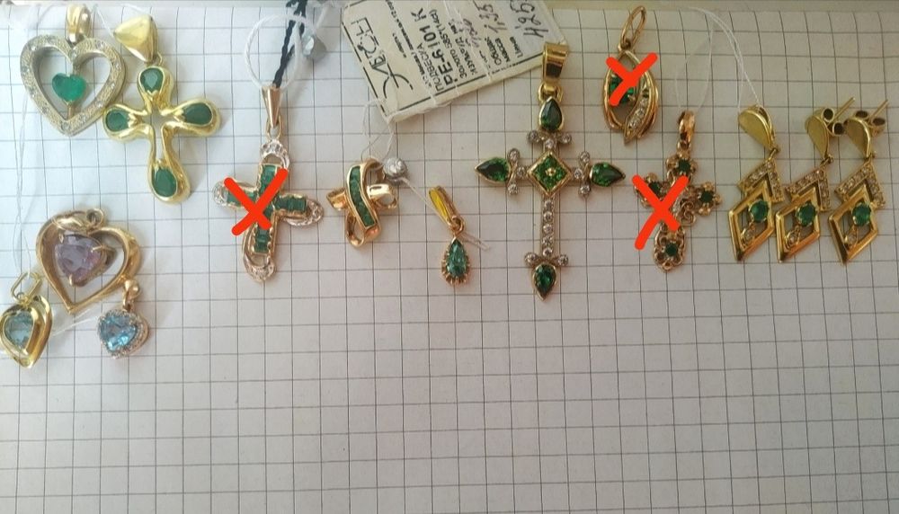 Золотые серьги цитрин,янтарь 583,585 проба,агат,хризолит