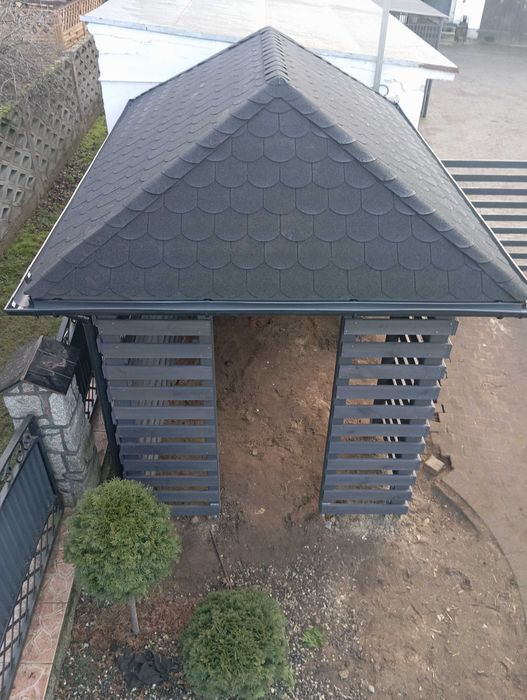 Altana taras weranda pergola wiata dach kopertowy