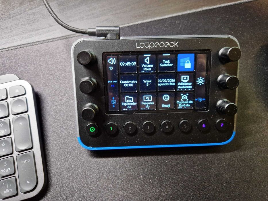 Loupedeck Live Stream Deck - com muito pouco uso / em caixa