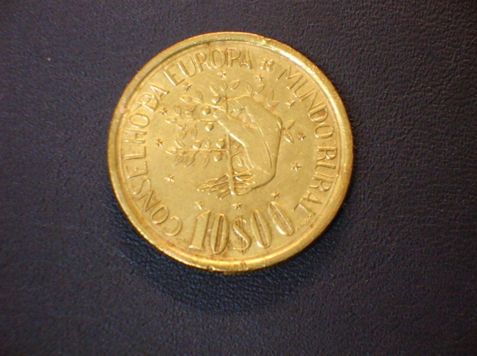 Moeda 10$00 - 1987 / Mundo Rural