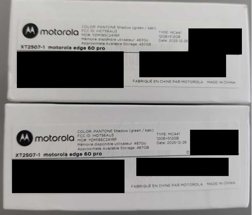 Motorola Edge 60 Pro 12Gb + 512Gb (Novo  Selado) Cinzento Esverdeado