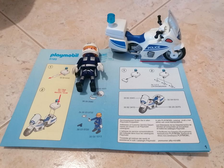 Playmobil 5185 - Polícia com mota