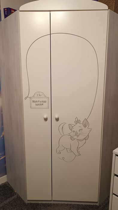 Szafa narożna Meblik kotek plus komoda