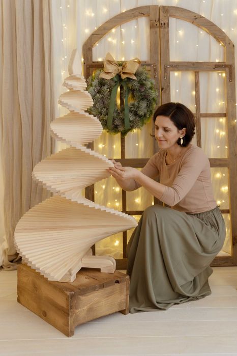 Choinka drewniana EKO, choinka ekologiczna z drewna, ozdoba świąteczne