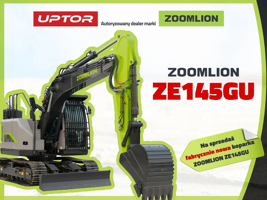 Zoomlion ZE145GU  Koparka gąsienicowa ZOOMLION ZE145GU, NOWA, Autoryzowany Dealer