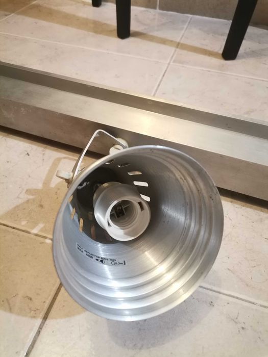 Candeeiro metálico de parede ou tecto