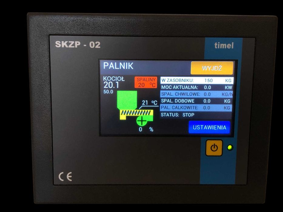 Sterownik kotła TIMEL SKZP-02E - Steruje kotłami na paliwa stałe