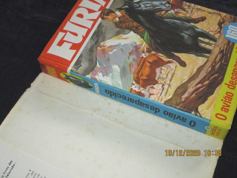 Livro Fúria O Avião Desaparecido Heróis Ibis 1ª edição 1965