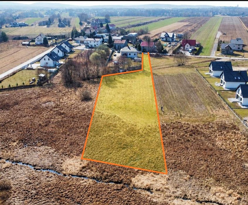 Piękna działka 3650m2 Brynica 9km od Kielc , WZ budowlana ,Gm Piekoszów