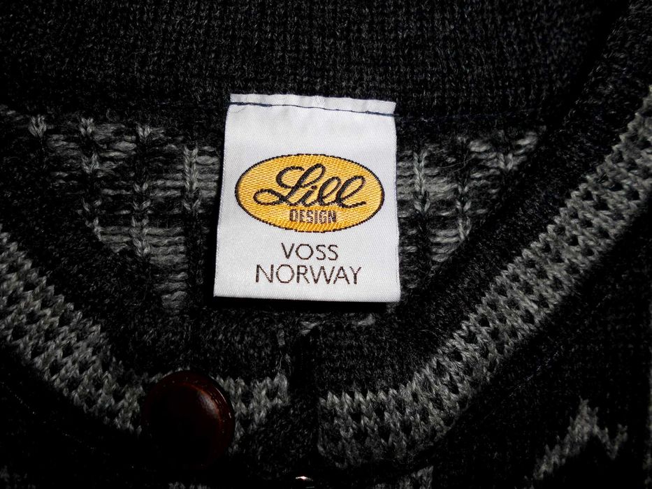 Lill Design Voss Norway Męski wełniany sweter z Norwegii r. M