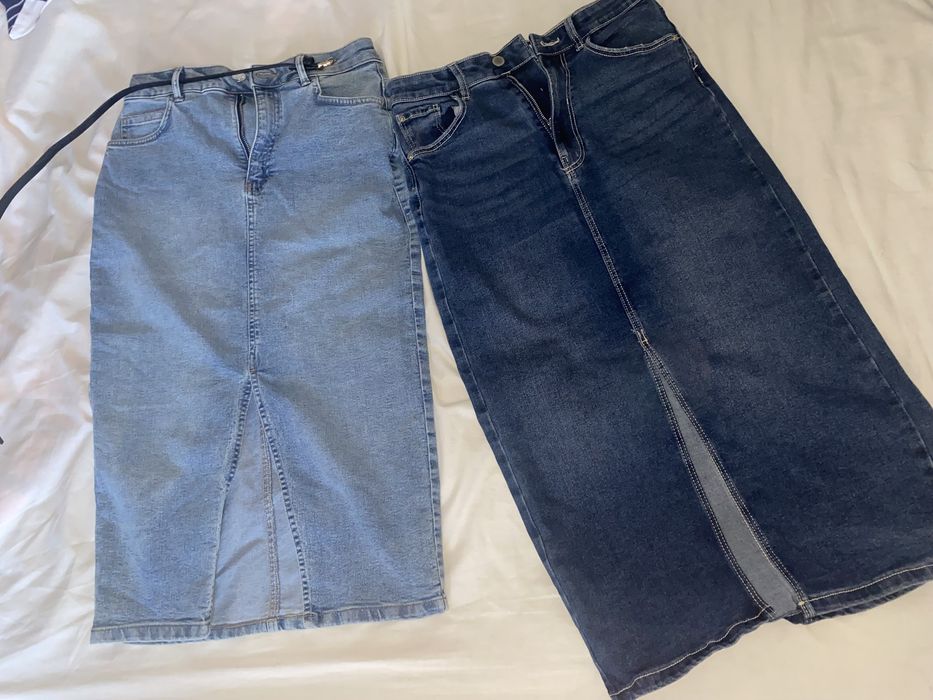 Джинсові спідниці нові довгі с-м