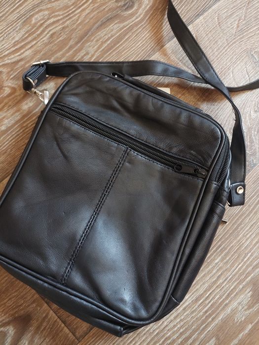 Шкіряна сумка-барсетка