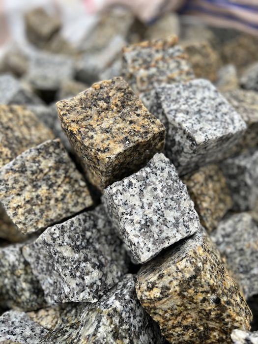 Kostka granitowa 8/10 szaro-złota KOPALNIA